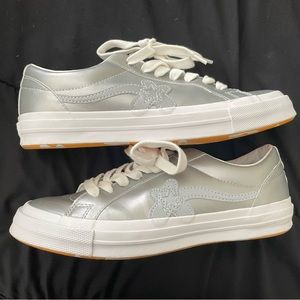 Converse Golf Le Fleur Ox Metallic Silver / White